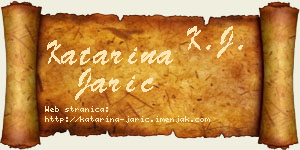 Katarina Jarić vizit kartica